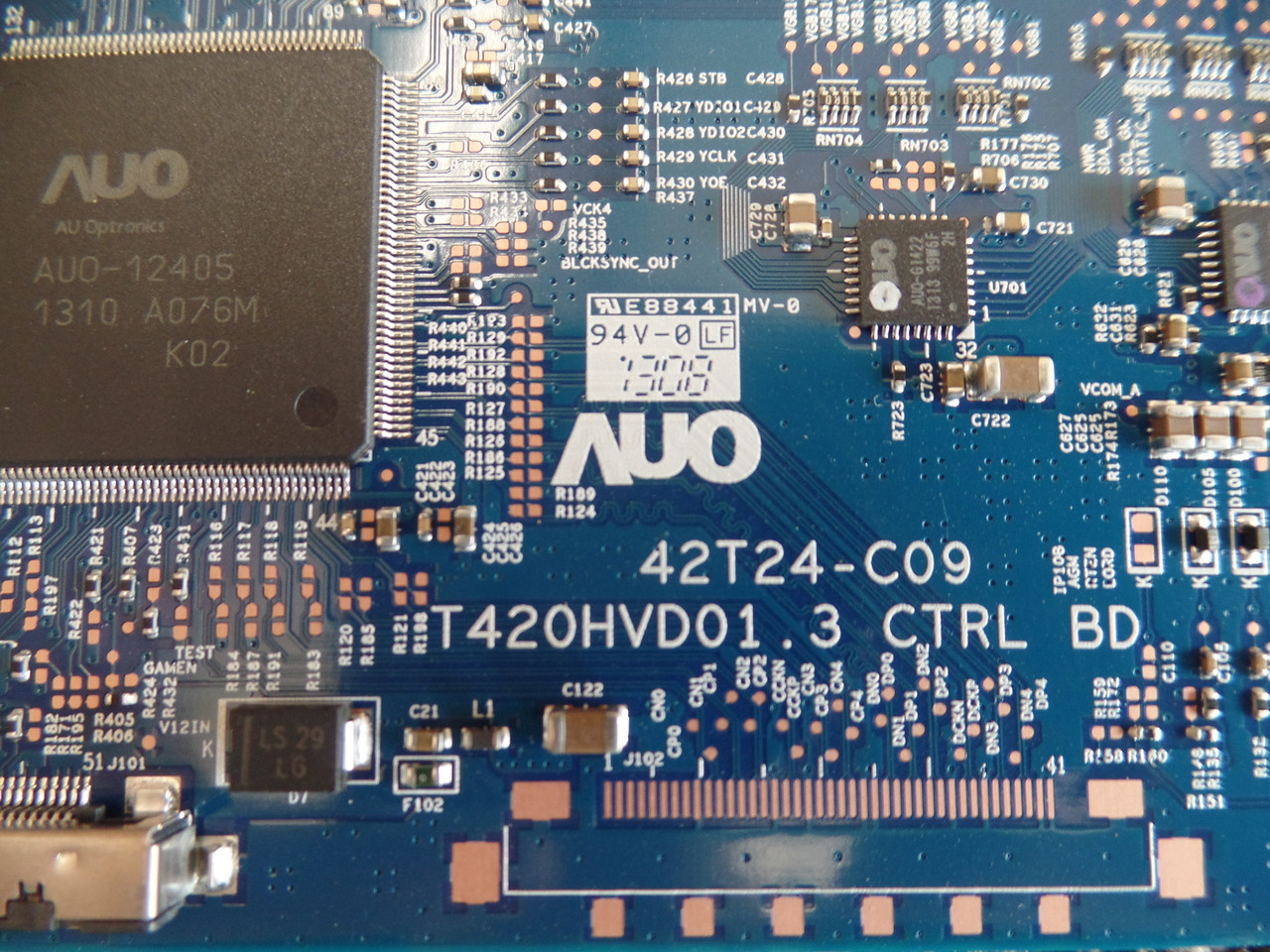 55.55T02.C07, 42T24-C09, T420HVD01.3 AUO T-Con Board
