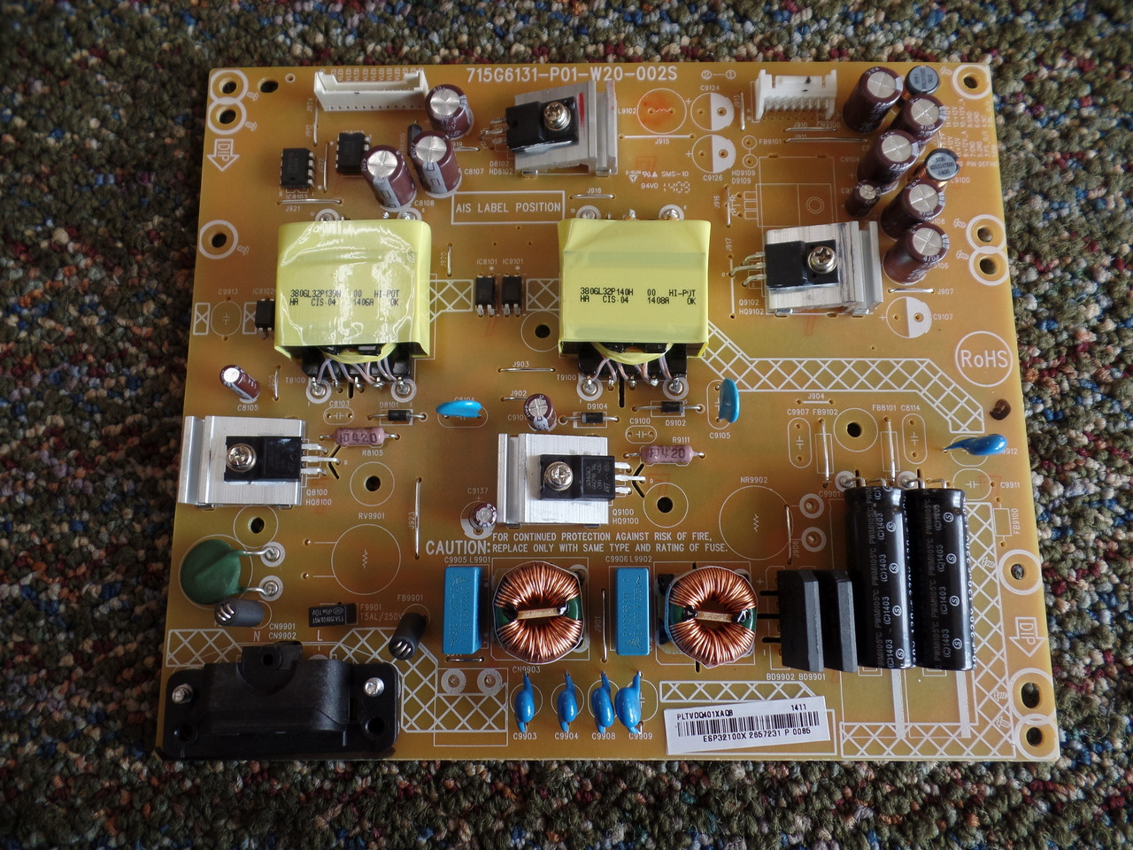 PLTVDQ401XAQ8 Power Supply / LED Board for Vizio  E420-B1
