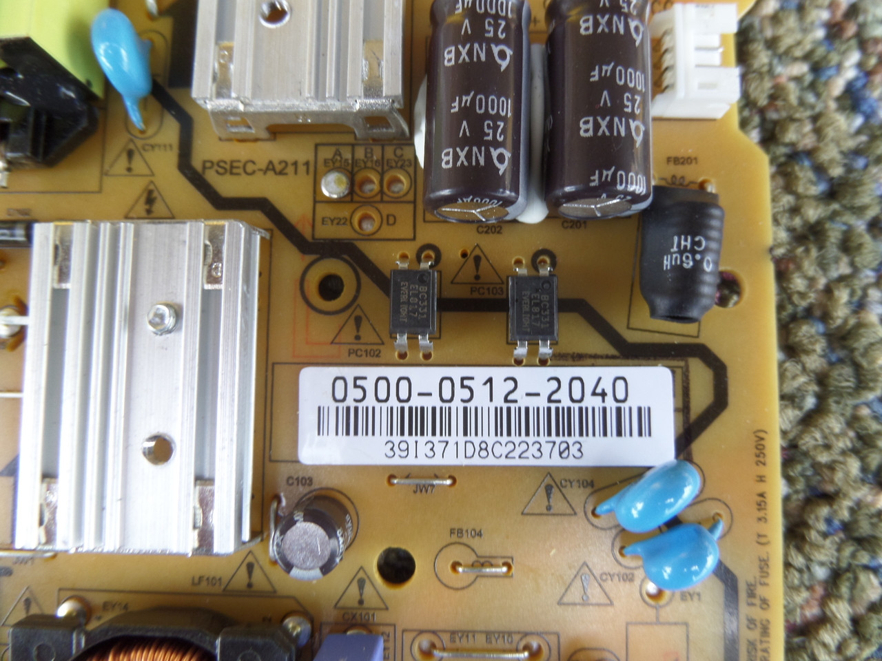 0500-0512-2040, PSEC-A211A/A211B Vizio Power Supply