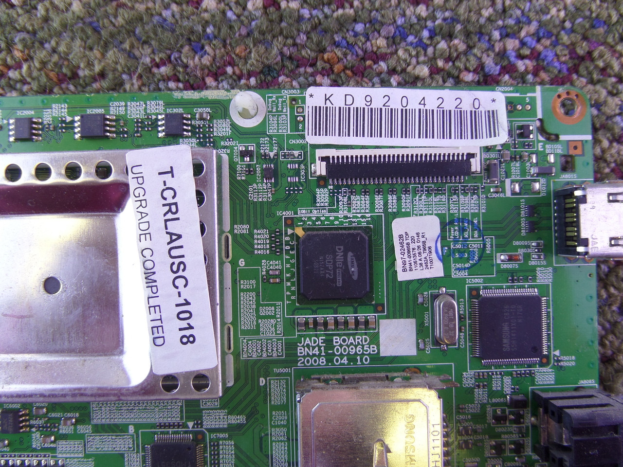 Samsung BN94-02070B Main Board for LN40A450C1DXZA