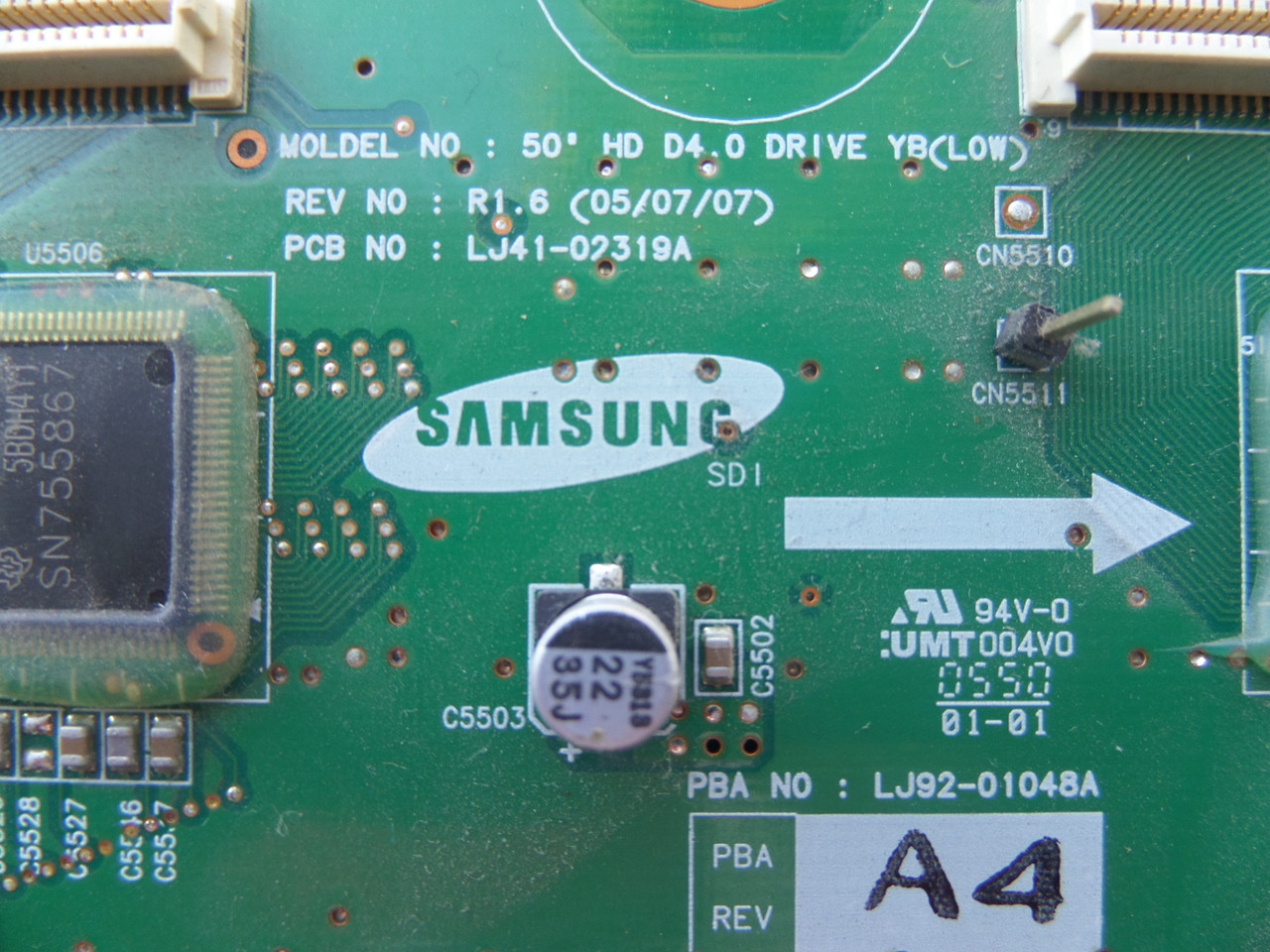 LJ92-01048A, 996500030029 Philips Lower Y-Scan Drive