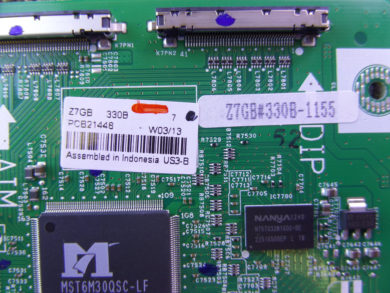 1LG4B10Y11800 Z7GB, 1LG4B10Y1180A Sub Sanyo Digital Board