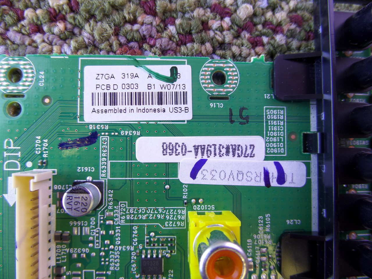 1LG4B10Y117A0 Z7GA Sanyo Digital Main Board for DP55D33