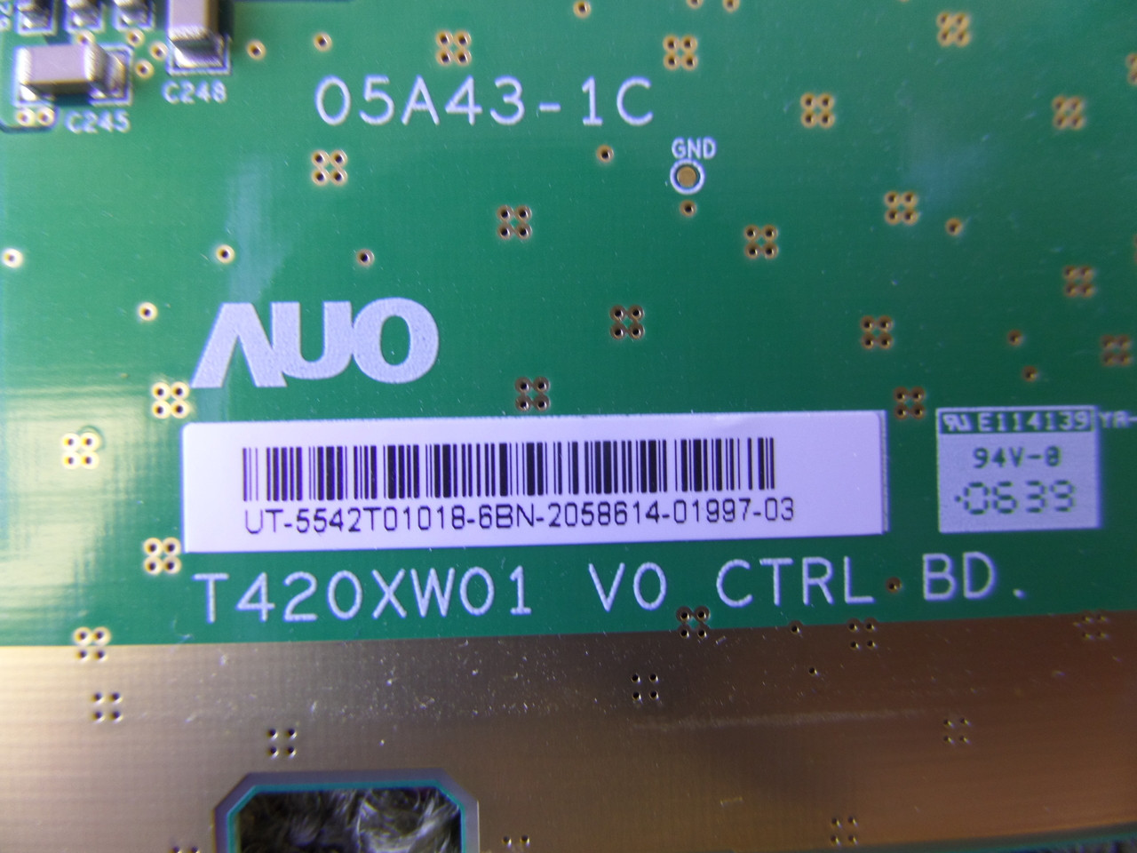 AUO 55.42T01.018 T-Con Board