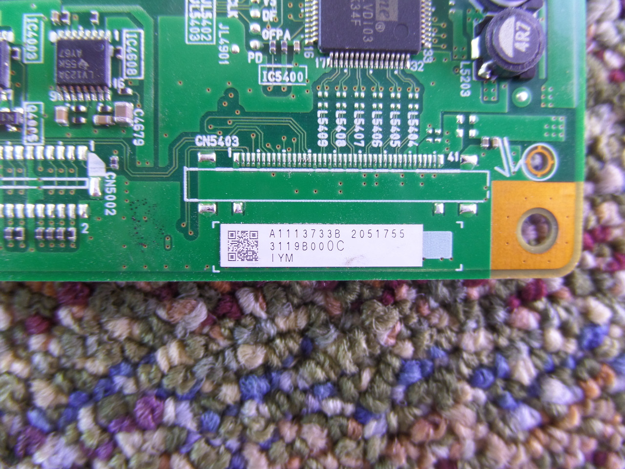 SONY KDF-E50A10 DIGITAL SIGNAL BOARD A-1113-733-B