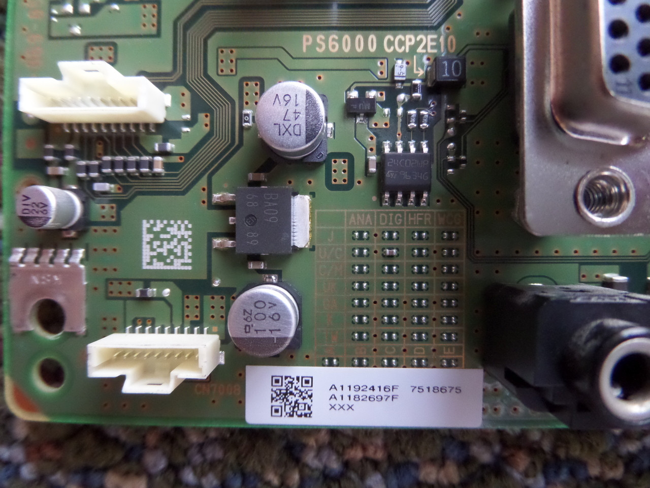 Sony A-1192-416-F  B Board
