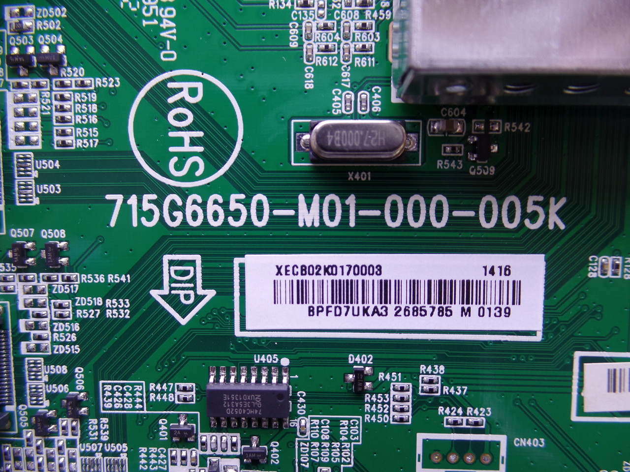 Vizio 756TXECB02K017 Main Board for M422I-B1