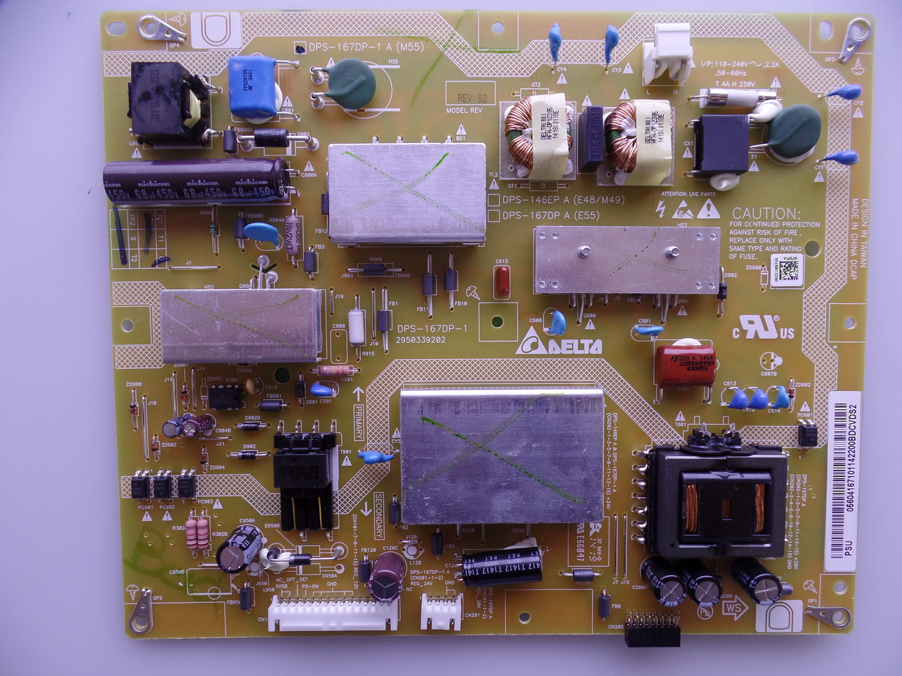 056.04167.1011, DPS-167DP-1 A Vizio Power Supply Unit
