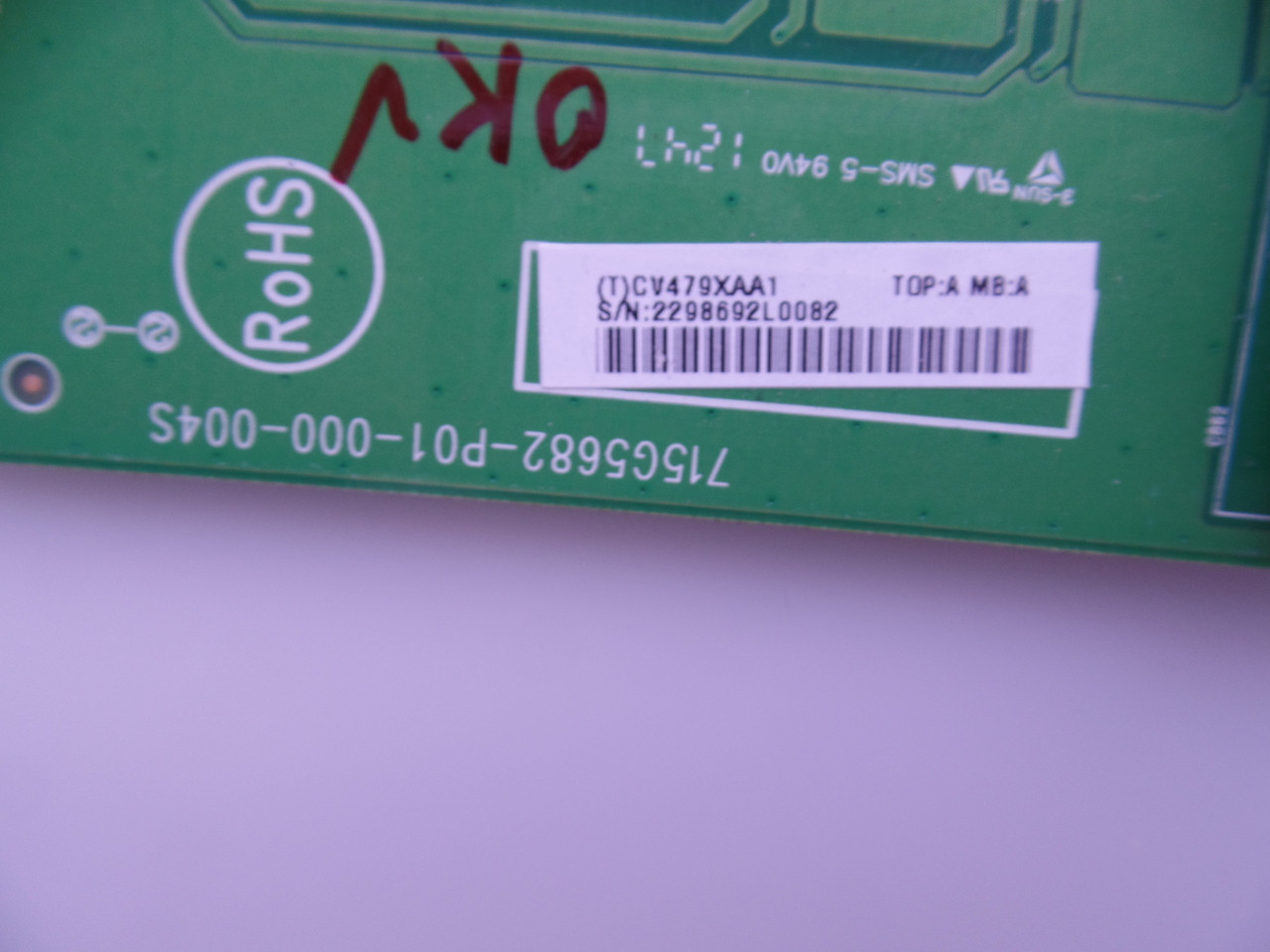 INTVCV479XAA1, 715G5682-P01-000-004S Vizio  LED Driver