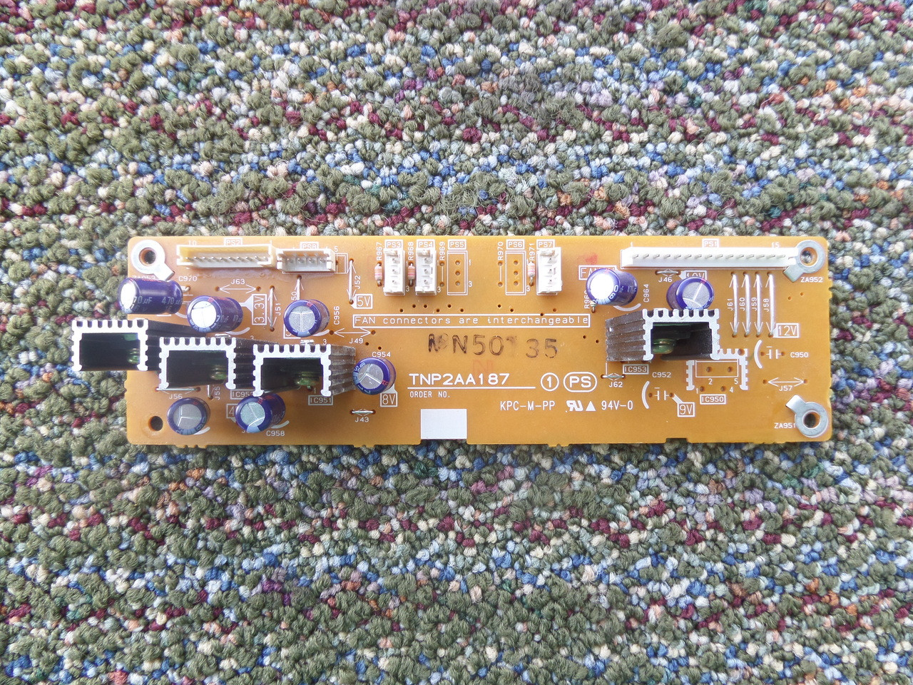 PANASONIC FAN AND REG POWER SUPPLY TNP2AA187S FOR PT-50DL54J