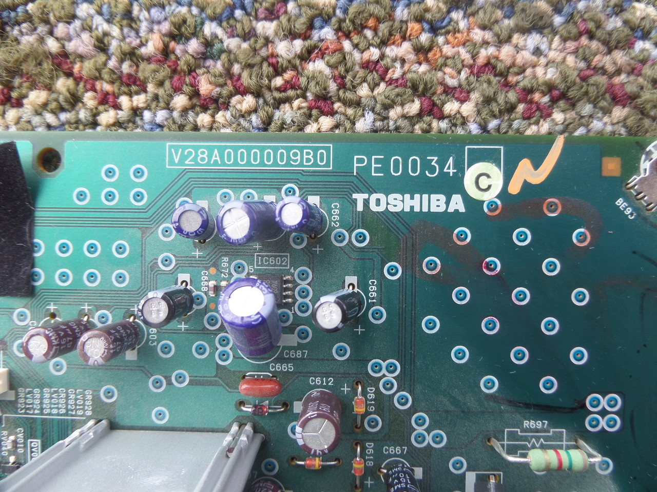 Toshiba 75003359 Back AV Board