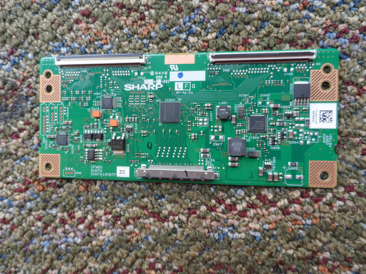 Westinghouse DUNTK4918TPZC T-Con Board for LD-4055