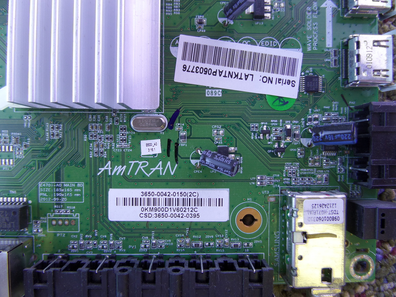 3650-0042-0150, 0171-2272-4772 Main Board for Vizio E500i-A0