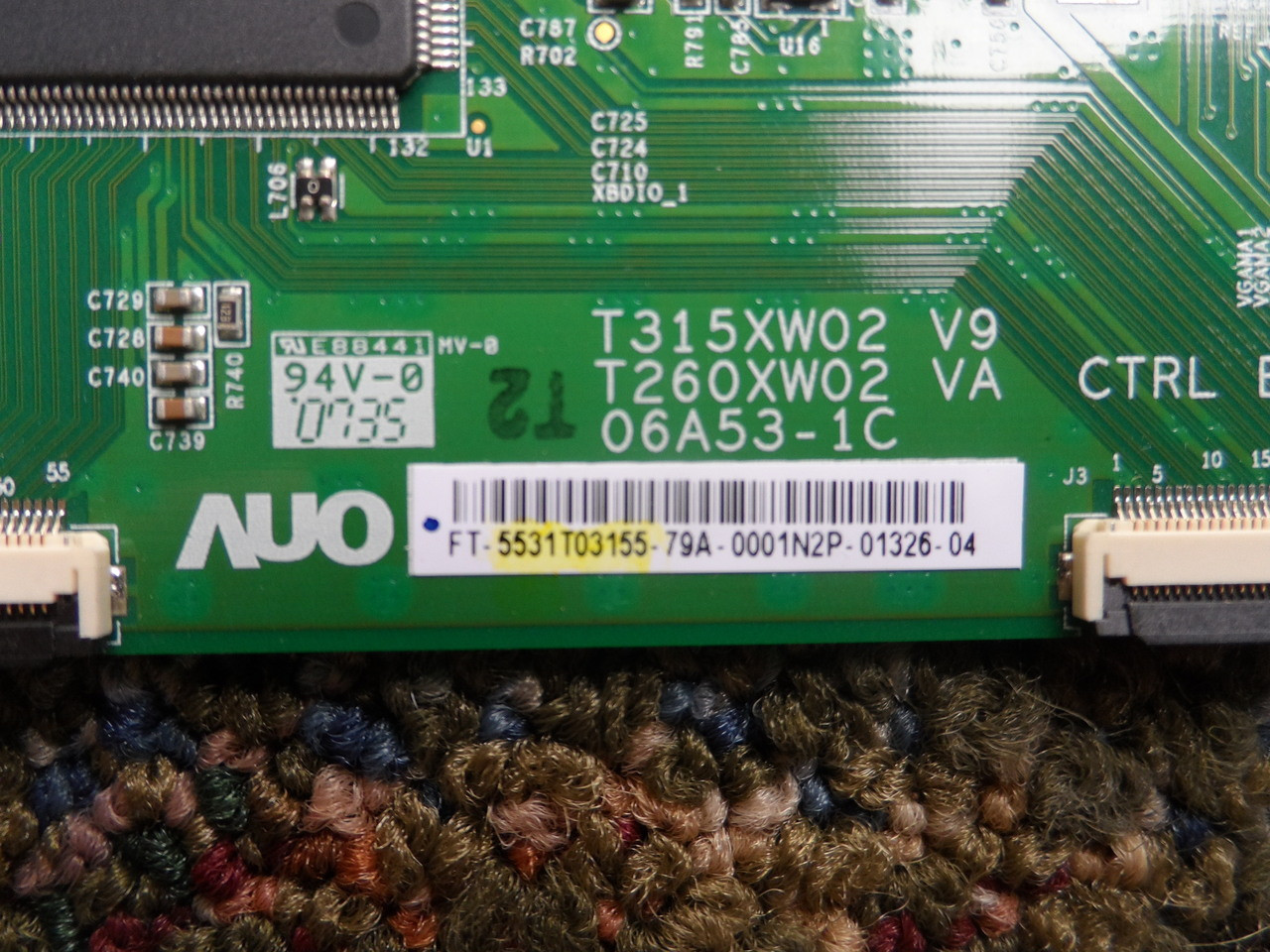AUO 55.31T03.155 T-Con Board