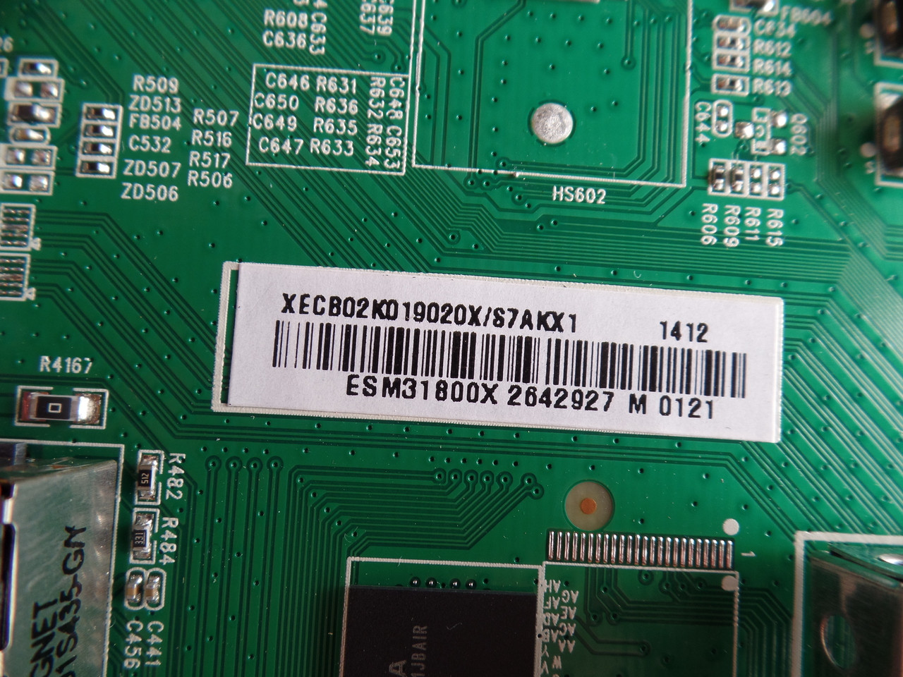756XECB02K019, XECB02K019010X, 715G6445-M01-000-004K Vizio  Main Board  