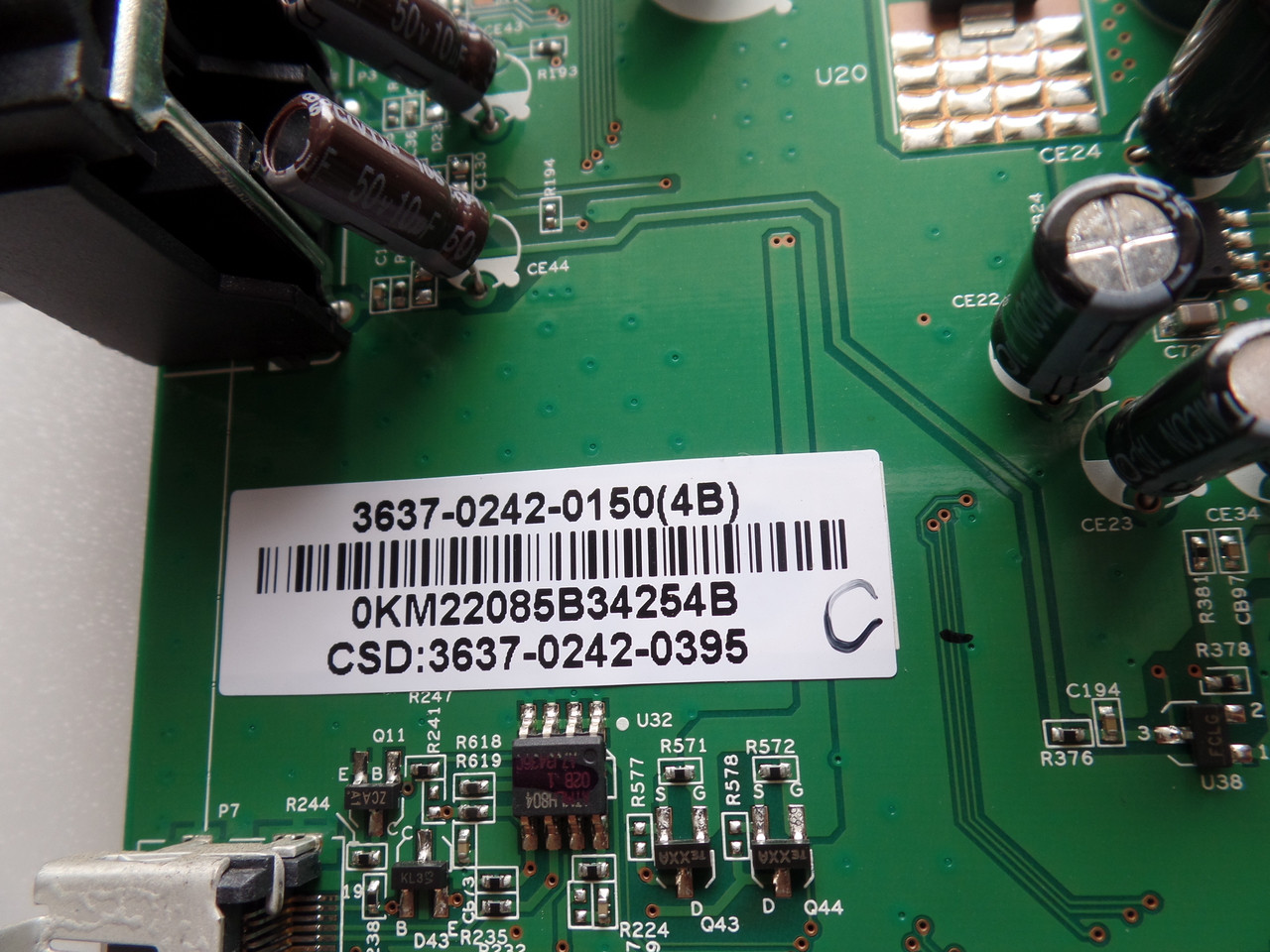 3637-0242-0150 Vizio Main Board for VO37LHDTV10A