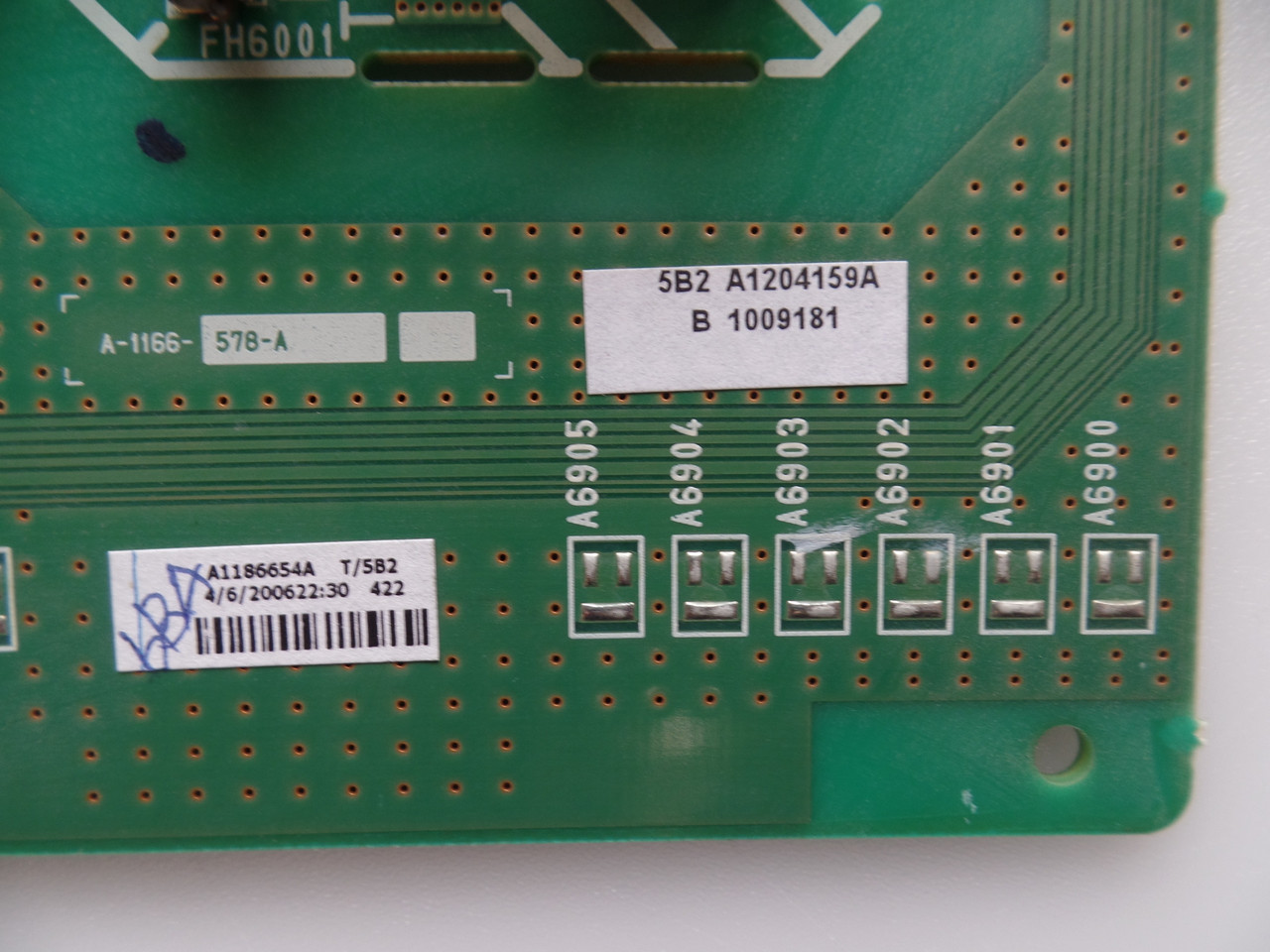 A-1186-654-A, 1-870-333-11, 172742311, A1204159A, Sony G Board