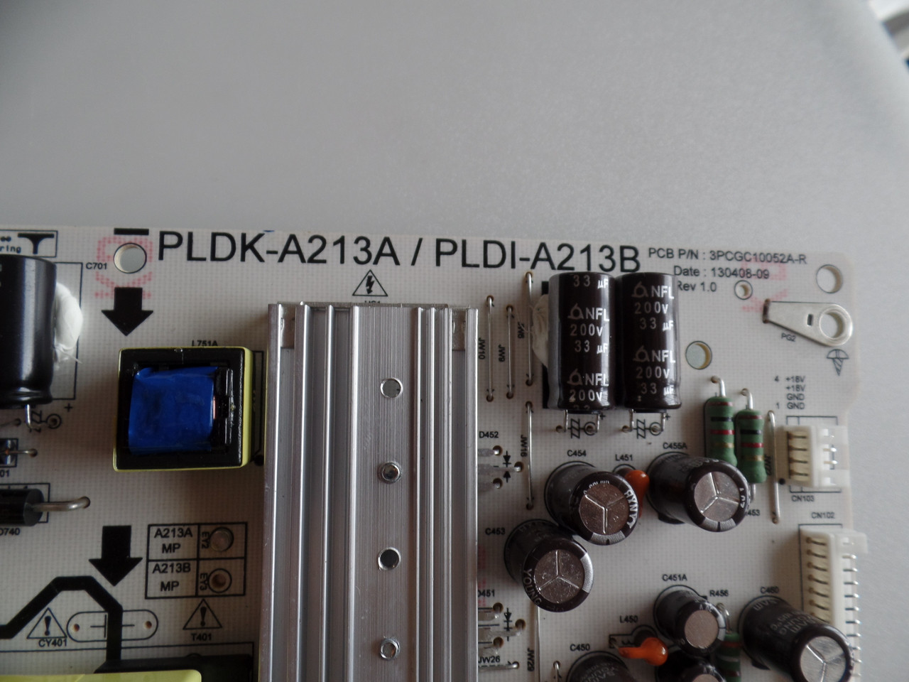 0500-0612-0290, PLDK-A213A/PLDI-A213B  Vizio Power Supply