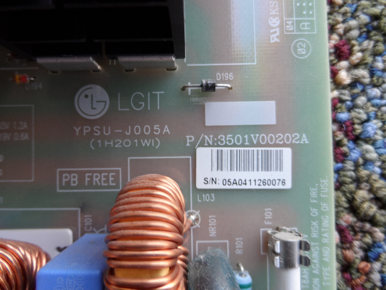 3501V00202A LG  Power Supply