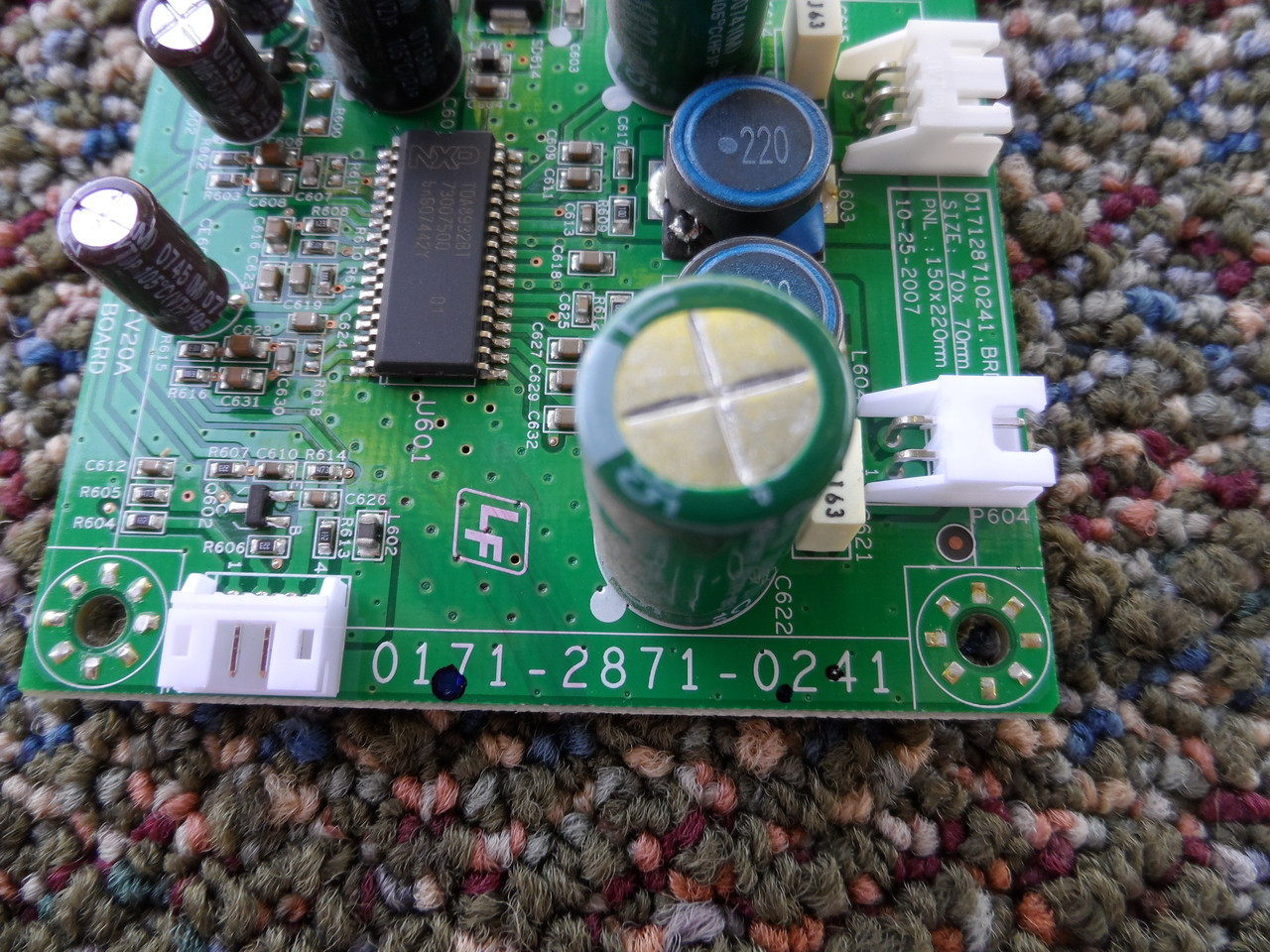  3850-0102-0137, 0171-2871-0211 Vizio Audio Board