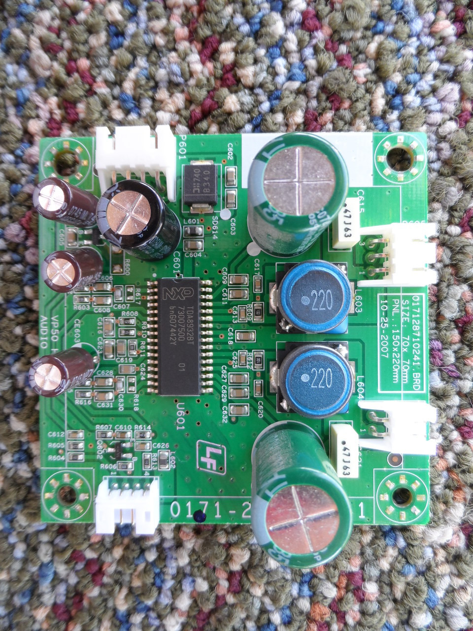  3850-0102-0137, 0171-2871-0211 Vizio Audio Board
