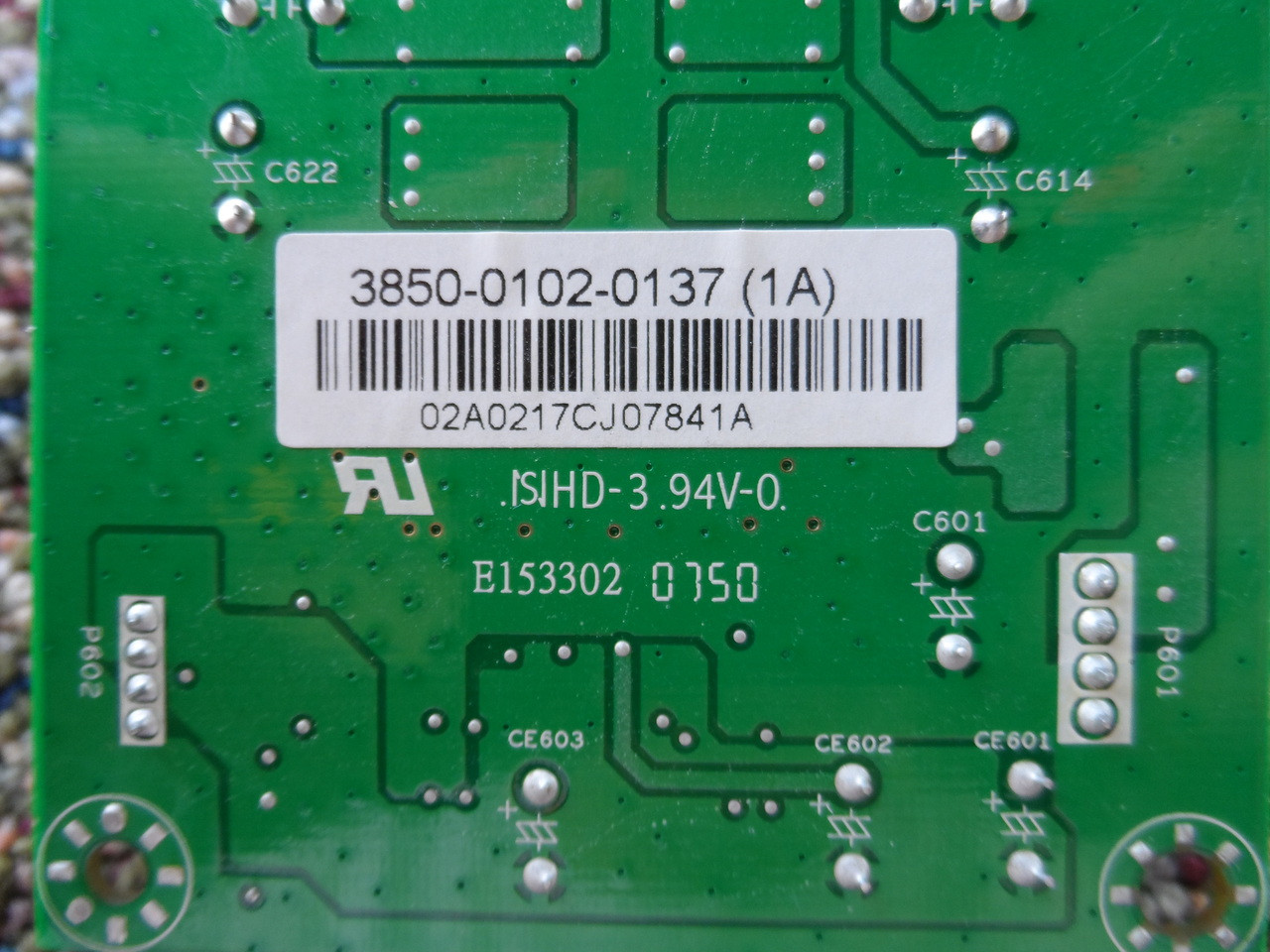  3850-0102-0137, 0171-2871-0211 Vizio Audio Board