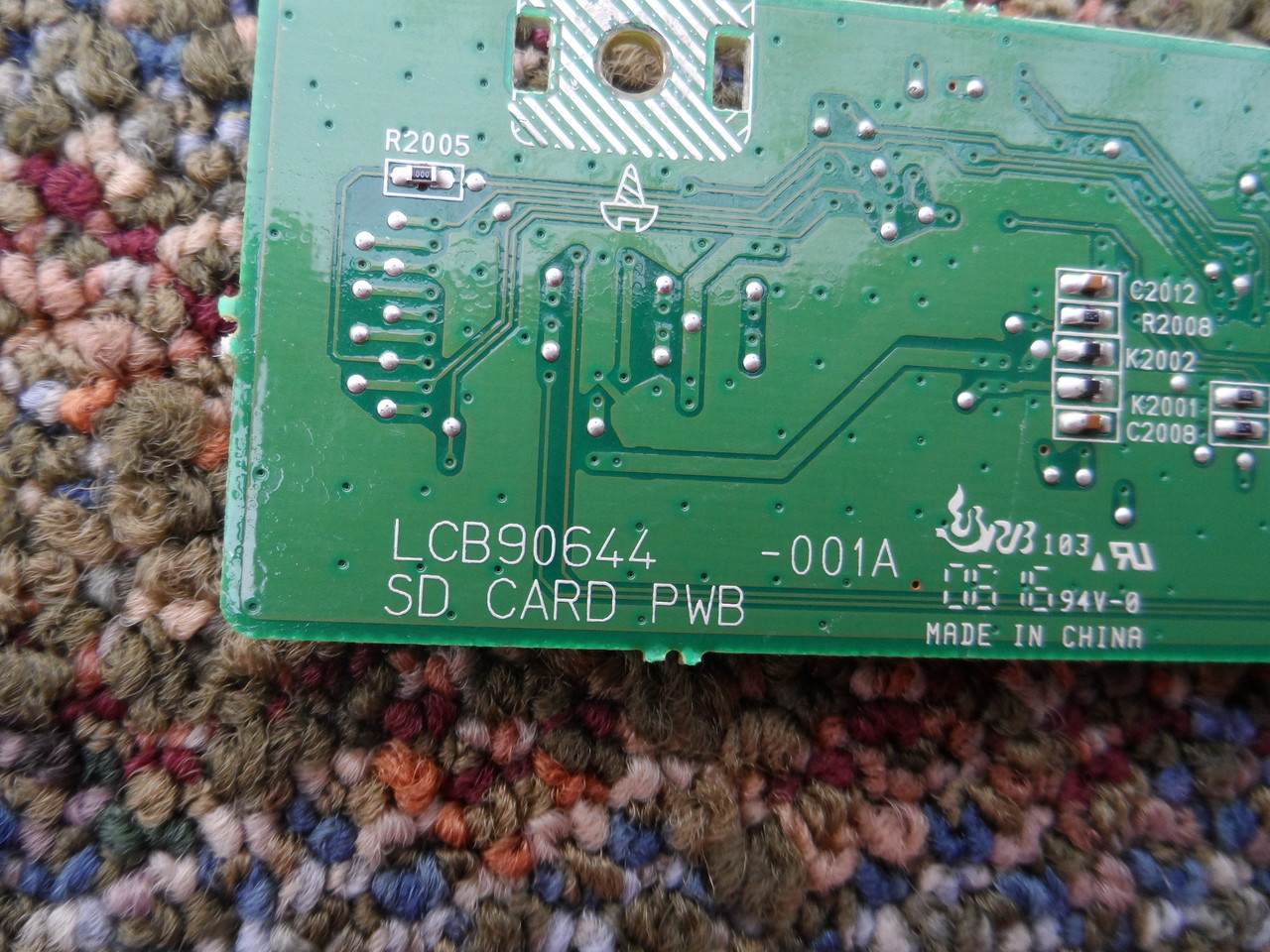 SFL-1305A-M2, LCA90644, SFL-1305A JVC SD Card