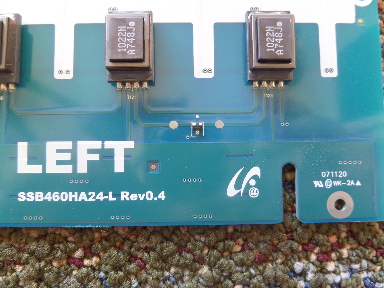 1-789-972-11, SSB460HA24-L Sony Backlight Inverter Left