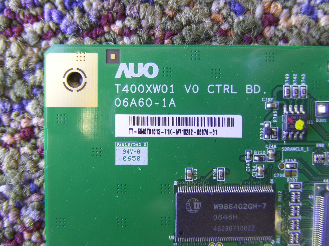 55.40T01.013, T400XW01 V0 CTRL BD., 06A60-1A AUO T-Con Board