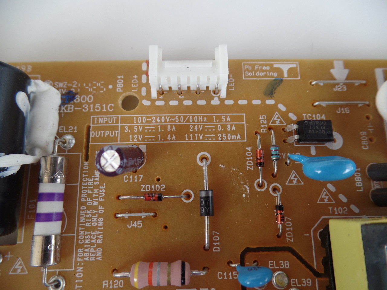 EAY63071804, LGP32-14PL1, EAX65391404(2.6), LG Power Supply / LED Board
