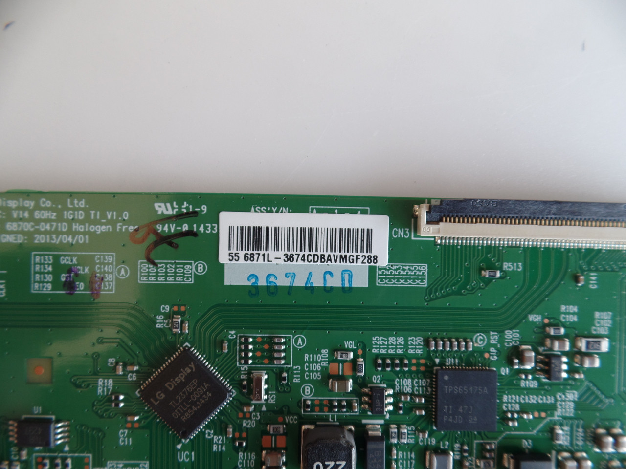 6871L-3674C, 6870C-0471D, LG T-Con Board