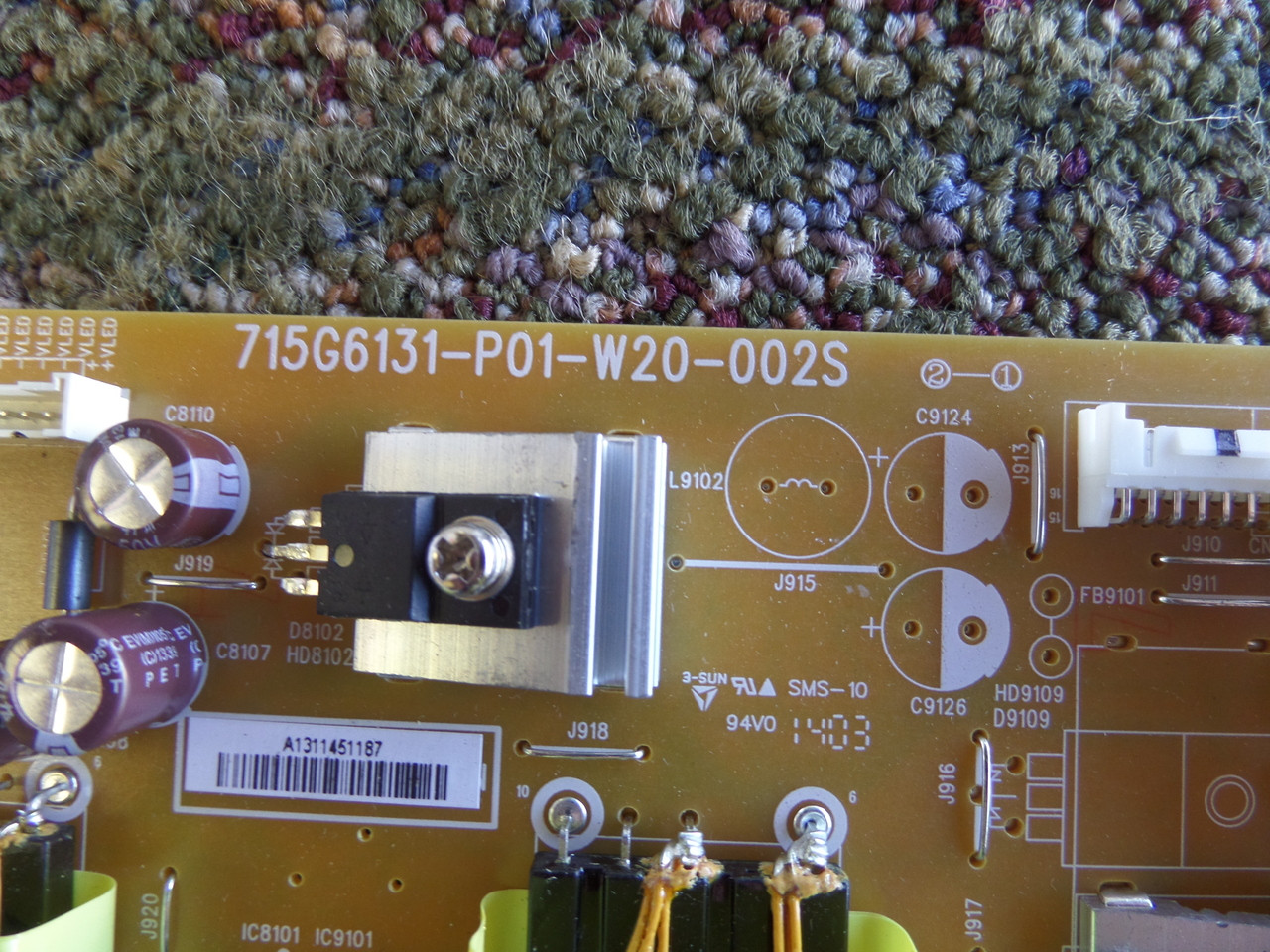 PLTVDQ401XAQ8 Power Supply / LED Board for Vizio E420-B1