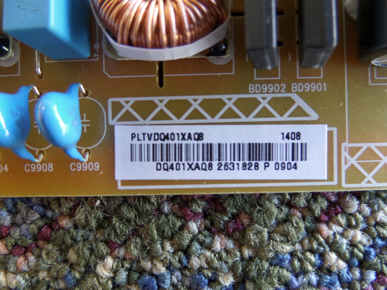 PLTVDQ401XAQ8 Power Supply / LED Board for Vizio E420-B1