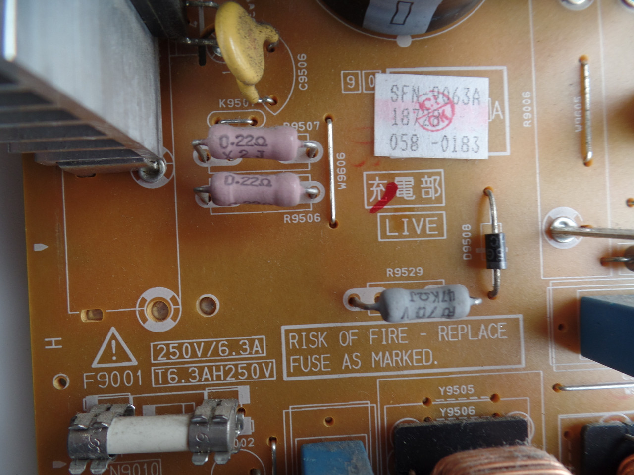 SFN-9063A-M2 JVC Main Power Assy