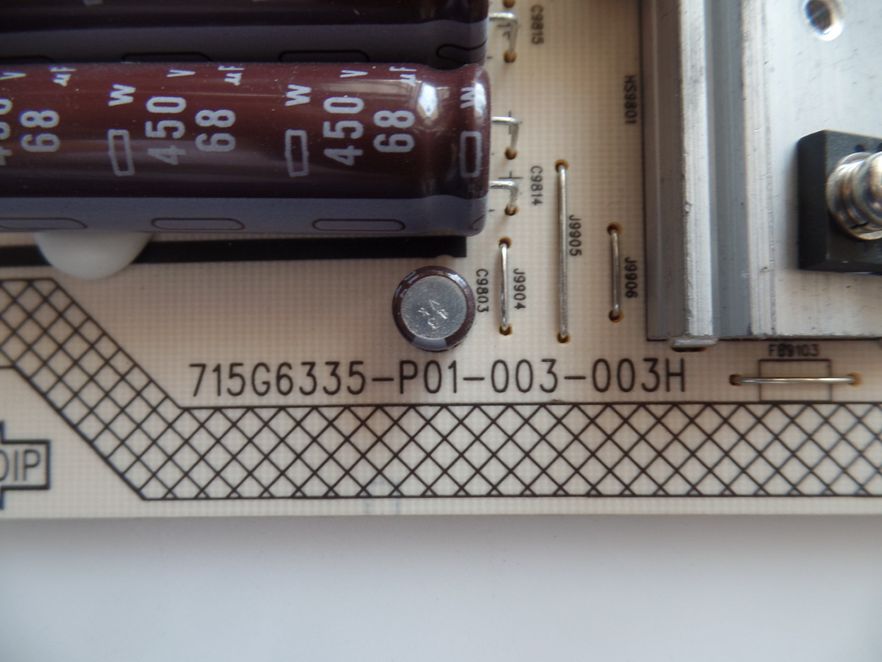 PLTVDQ341XXPR, 715G6335-P01-003-003H, SHARP POWER SUPPLY BOARD for LC-42LB261U
