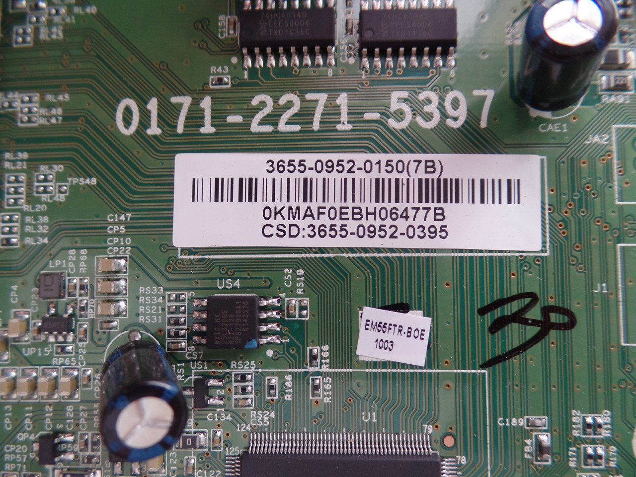 3665-0952-0150, 0171-2271-5397 Main Board for JVC EM55FTR