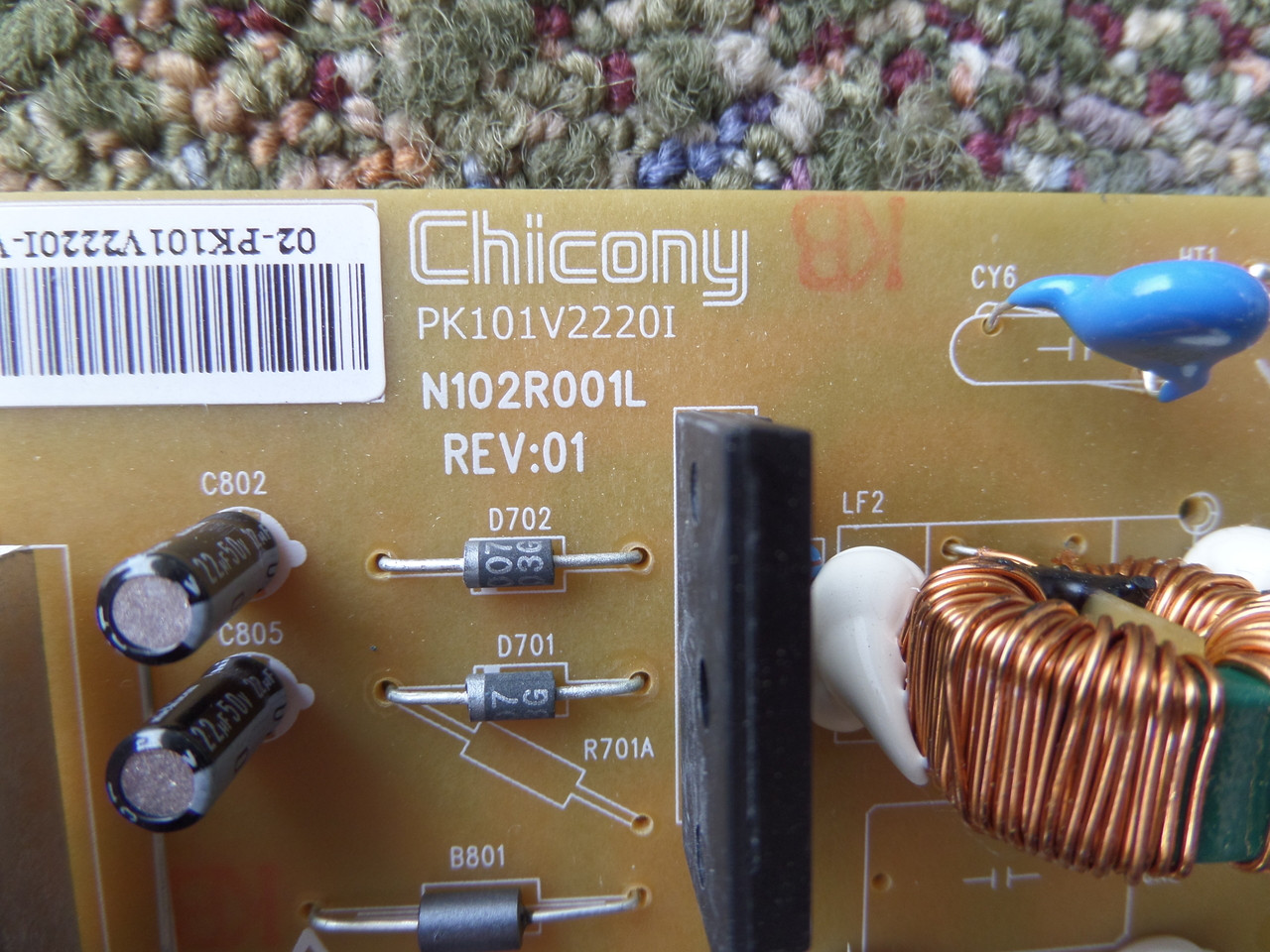 Toshiba 75024383 (PK101V2220I) Power Supply for 32SLV411U