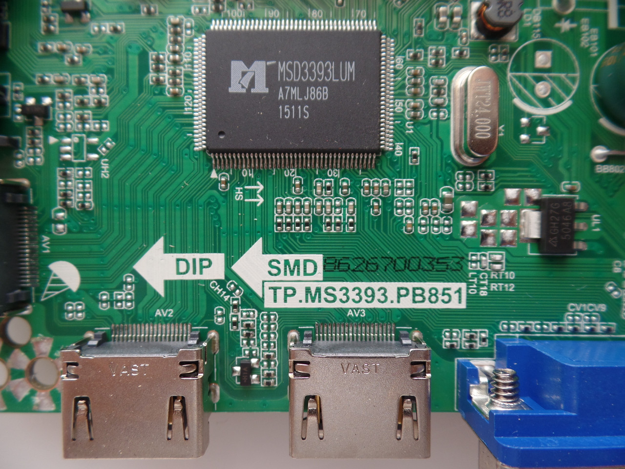 34013810, H15041035 Seiki Main Board / Power Supply SE43FK