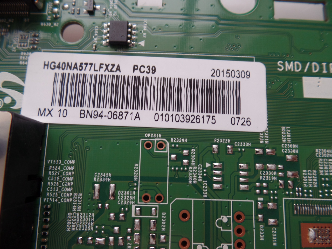 BN94-06871A Samsung Main Board HG40NA577LFXZA