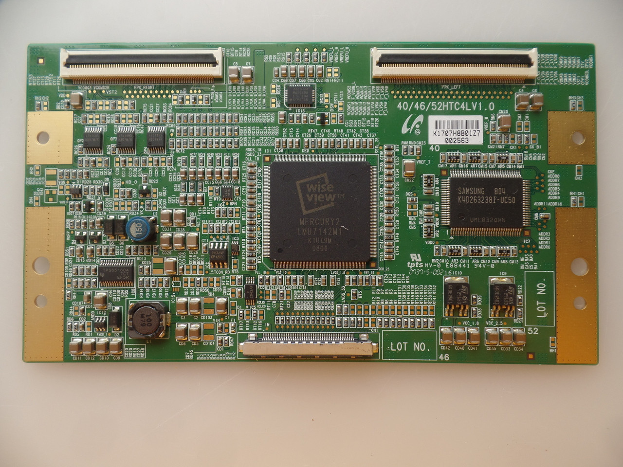 LJ94-01707H, 40/46/52HTC4LV1.0 Samsung T-Con Board