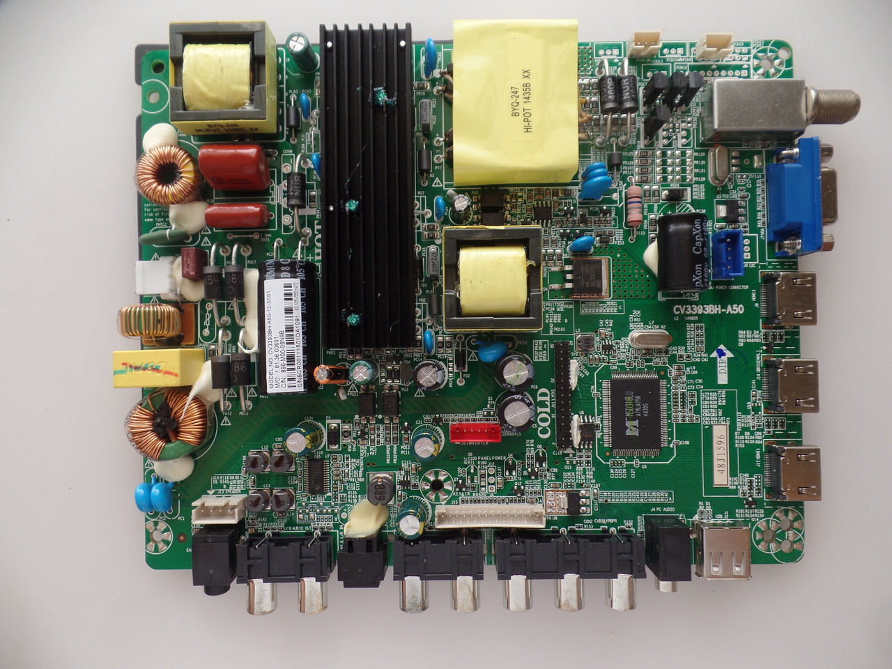  48J1596, CV3393BH-A50 Seiki SE50FY Main Board / Power Supply 