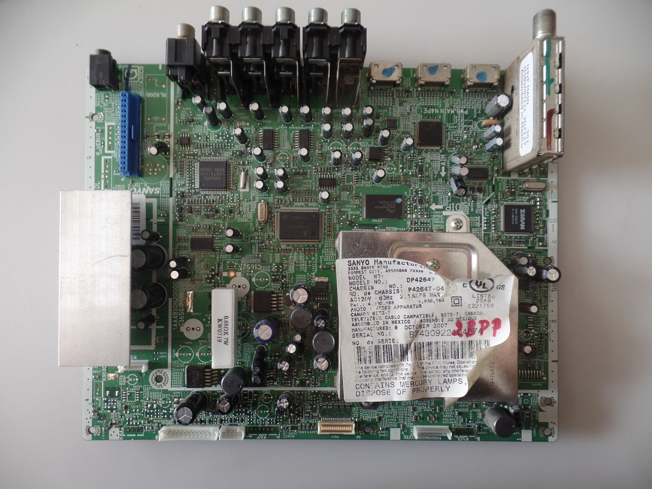 Sanyo N4VF, 1AA4B10N20000 Main Board for P42647-04