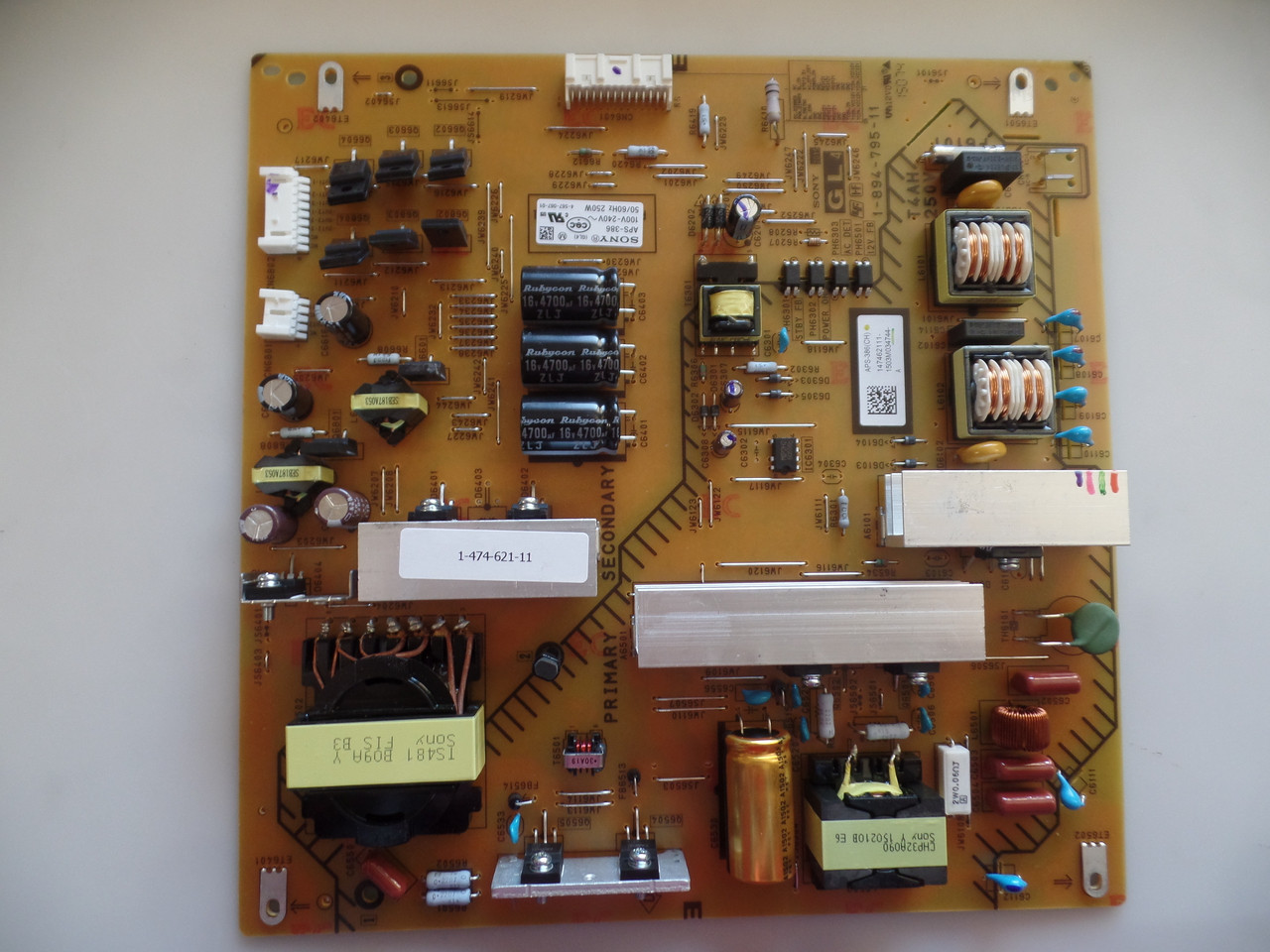1-474-621-11, APS-386 Sony GL4 Power Supply Board