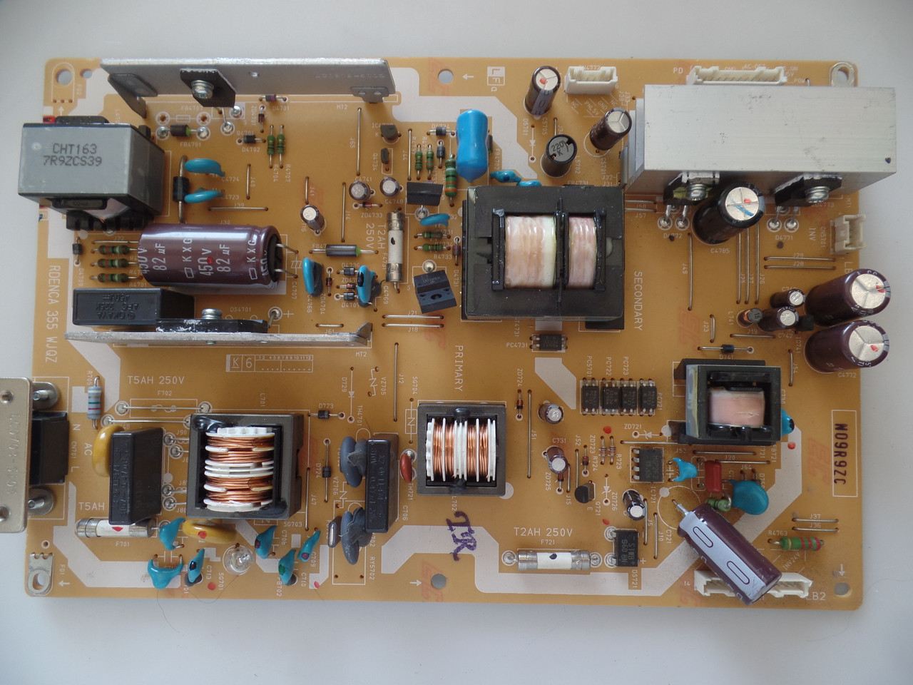 RDENCA355WJQZ, LC0819-4001BC Sharp Power Supply