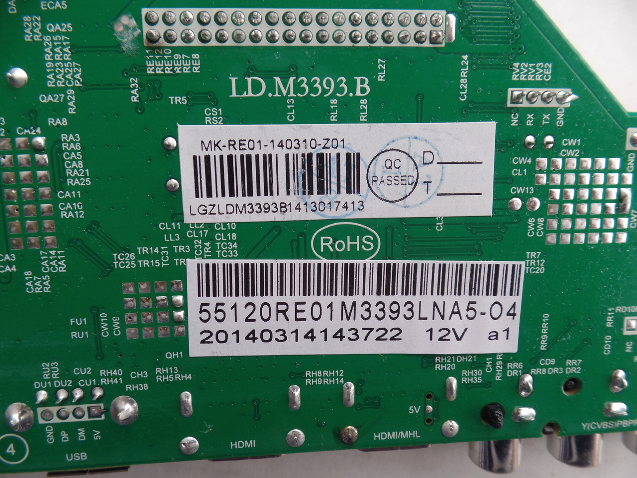 3393B1413 RCA Main Board Only for LED55G55R120Q
