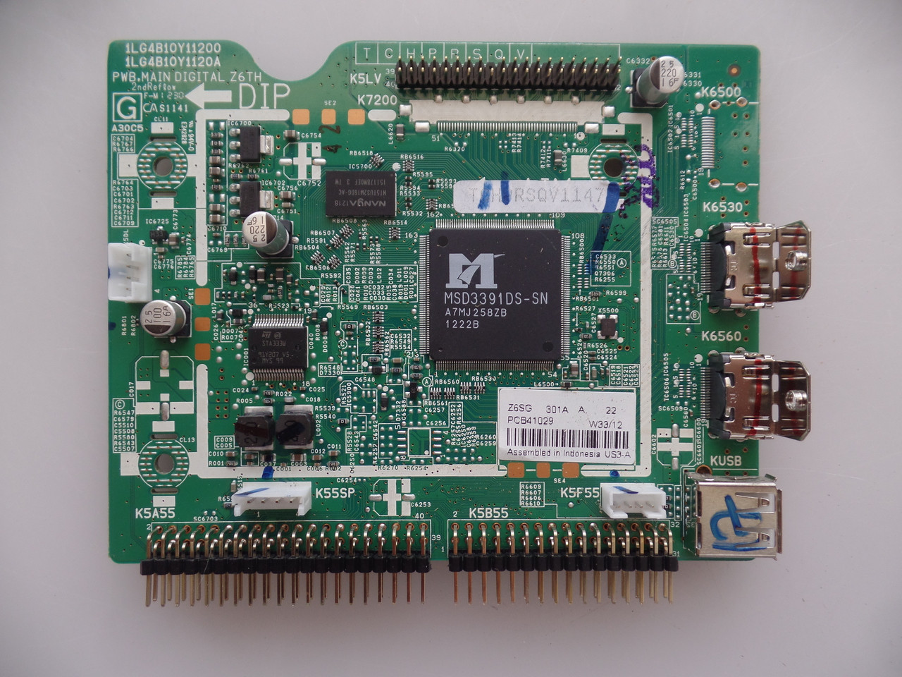 1LG4B10Y11200 Z6SG, 1LG4B10Y1120A Sanyo Digital Main Board
