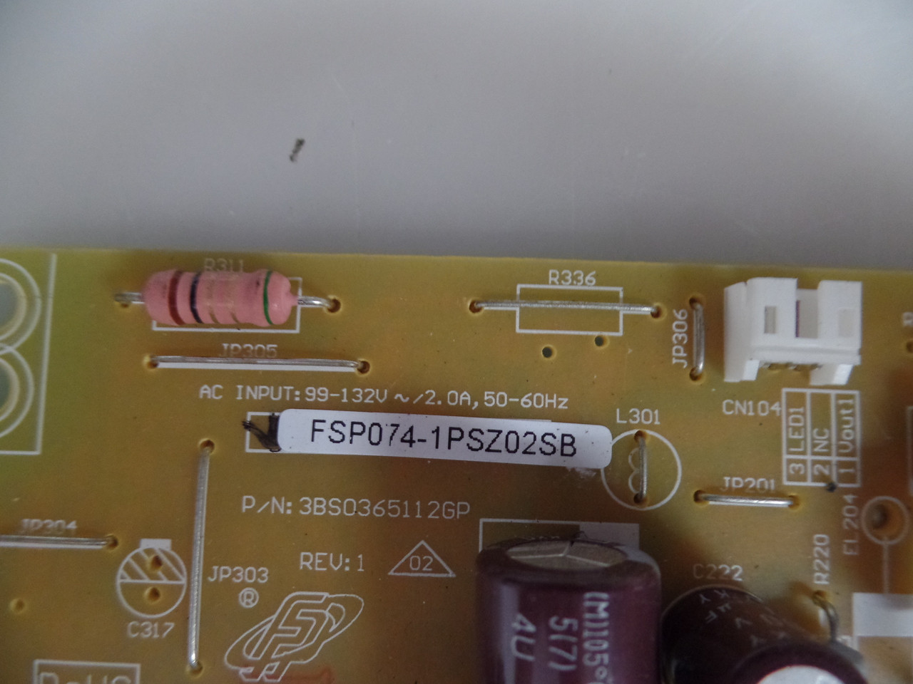 9LE50006050870, 0500-0605-0870 Sharp Power Supply / LED Board for LC-32LE653U