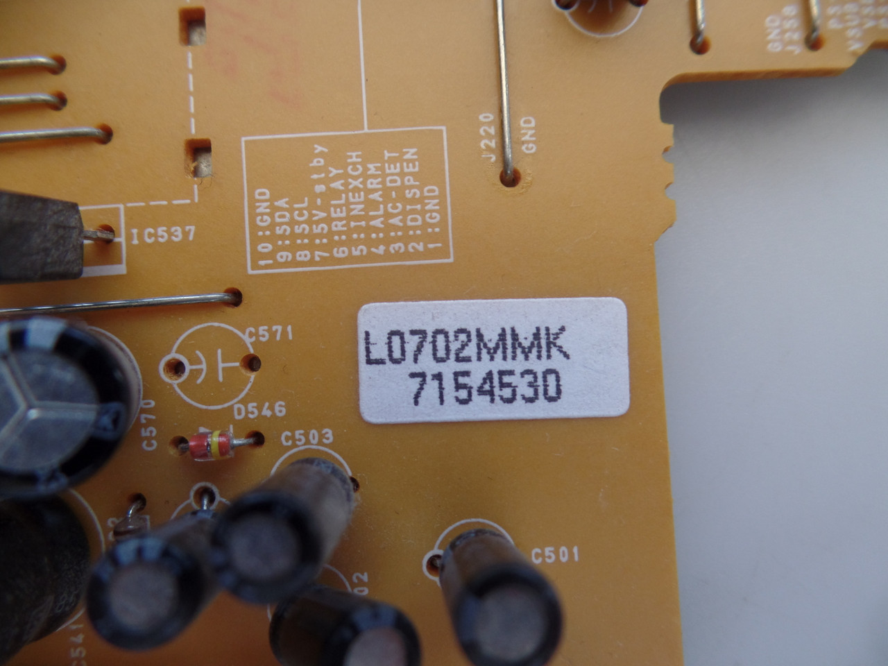 L0702MMK, BL0700F01013-1 Sylvania Analog Board
