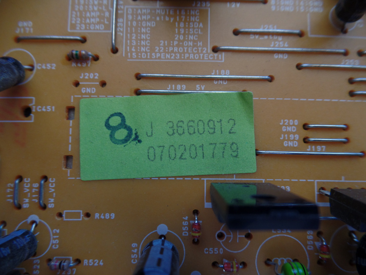 L0702MMK, BL0700F01013-1 Sylvania Analog Board