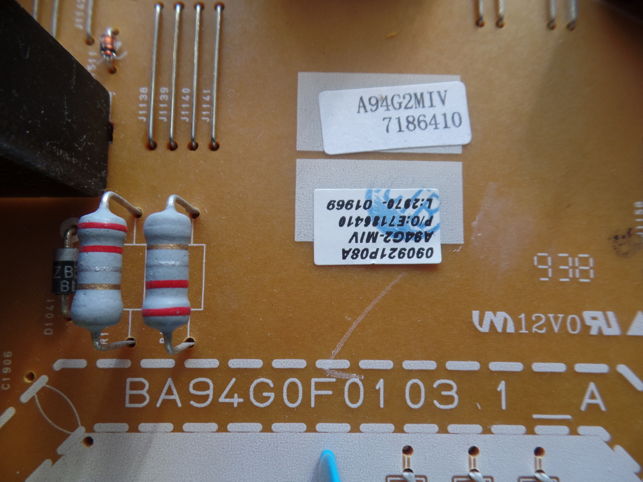 1ESA19385-IV, BA94G0F0103 1_A, A94G2MIV, Inverter CBA for Magnavox